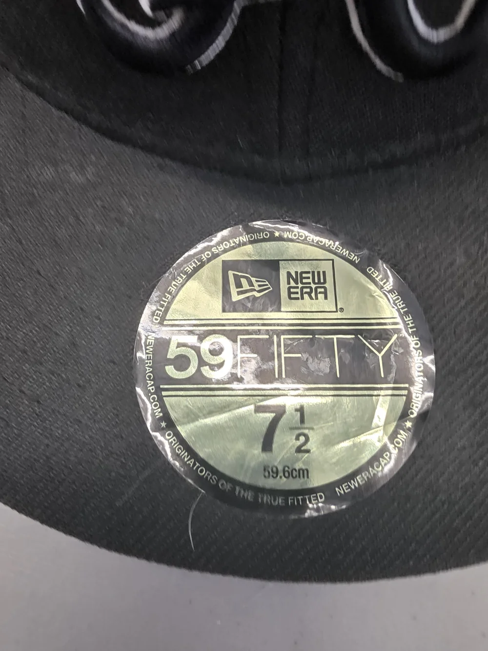 New Era Black Fitted Cap with White Atlanta 'A' Logo